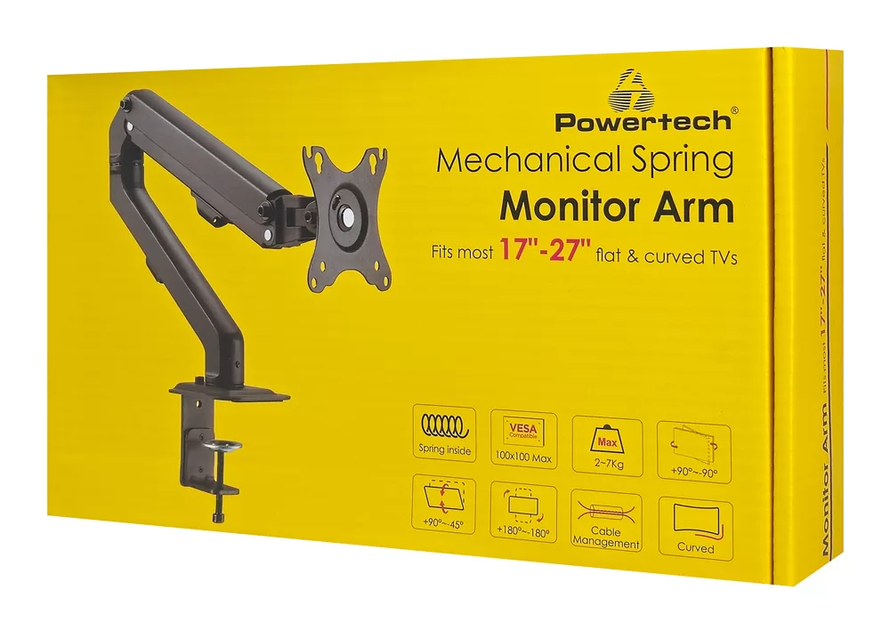POWERTECH βάση γραφείου οθόνης PT-1365, 17-27", έως 7kg 10 POWERTECH βάση γραφείου οθόνης PT-1365, 17-27", έως 7kg - Image 8