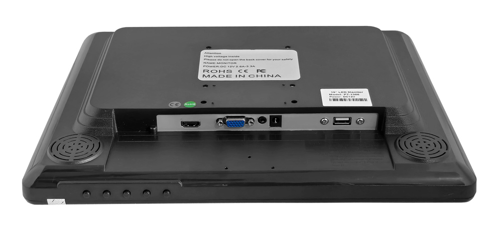 POWERTECH οθόνη αφής PT-1366, LED, 15" 1024x768, HDMI/VGA/USB, μαύρη 5 POWERTECH οθόνη αφής PT-1366, LED, 15" 1024x768, HDMI/VGA/USB, μαύρη - Image 3