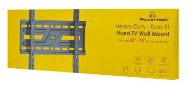 POWERTECH επιτοίχια βάση τηλεόρασης PT-1373, 32-75", έως 75kg, fixed 8