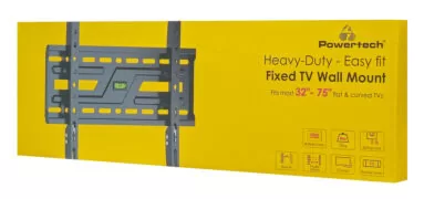 POWERTECH επιτοίχια βάση τηλεόρασης PT-1373, 32-75", έως 75kg, fixed 8