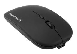 POWERTECH ασύρματο ποντίκι PT-1381, 2.4GHz & Bluetooth, έως 1600DPI, 500mAh, μαύρο 2