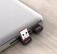 POWERTECH ασύρματος USB αντάπτορας δικτύου PT-1383, 300Mbps WiFi 6 2