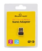 POWERTECH ασύρματος USB αντάπτορας δικτύου PT-1383, 300Mbps WiFi 6 4