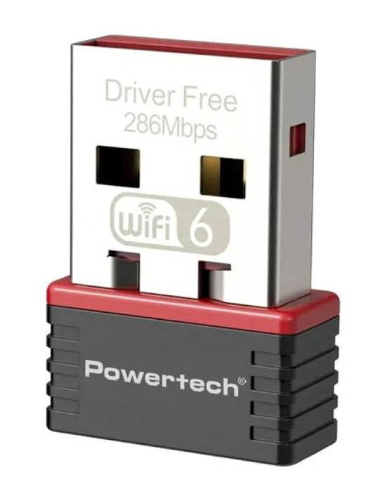 POWERTECH ασύρματος USB αντάπτορας δικτύου PT-1383, 300Mbps WiFi 6 3 POWERTECH ασύρματος USB αντάπτορας δικτύου PT-1383, 300Mbps WiFi 6