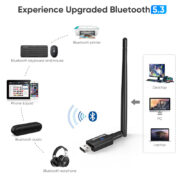POWERTECH ασύρματος USB αντάπτορας δικτύου & Bluetooth 5.3 PT-1386, 900Mbps WiFi 6 4