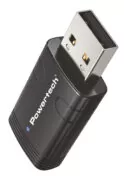 POWERTECH ασύρματος USB αντάπτορας δικτύου & Bluetooth 5.3 PT-1387, 900Mbps WiFi 6 1