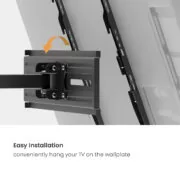 POWERTECH επιτοίχια βάση τηλεόρασης PT-1388, 32-65", έως 35kg, full motion 2