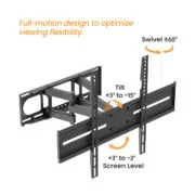 POWERTECH επιτοίχια βάση τηλεόρασης PT-1389, 37-80", έως 40kg, full motion 13 POWERTECH επιτοίχια βάση τηλεόρασης PT-1389, 37-80", έως 40kg, full motion 4