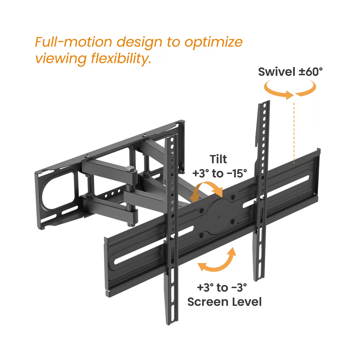 POWERTECH επιτοίχια βάση τηλεόρασης PT-1389, 37-80", έως 40kg, full motion 6 POWERTECH επιτοίχια βάση τηλεόρασης PT-1389, 37-80", έως 40kg, full motion - Image 4