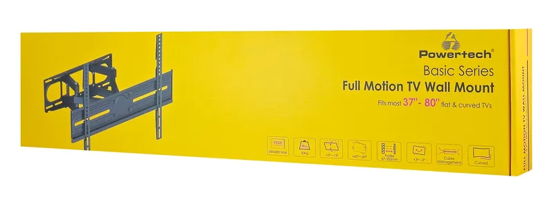 POWERTECH επιτοίχια βάση τηλεόρασης PT-1389, 37-80", έως 40kg, full motion 10 POWERTECH επιτοίχια βάση τηλεόρασης PT-1389, 37-80", έως 40kg, full motion - Image 8