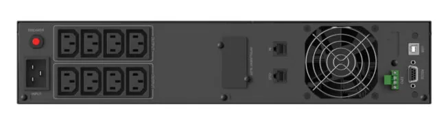 POWERTECH UPS Line Interactive PT-1409 για rack 2U, με οθόνη, 3000VA/2100W, 8x AC output 2