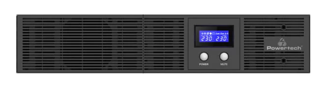 POWERTECH UPS Line Interactive PT-1409 για rack 2U, με οθόνη, 3000VA/2100W, 8x AC output 3