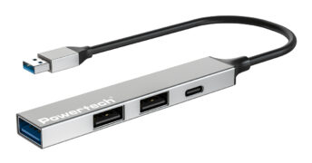 POWERTECH USB hub PT-1413, 4x θυρών, USB 3.2, 5Gbps, USB σύνδεση, γκρι 2 POWERTECH USB hub PT-1413, 4x θυρών, USB 3.2, 5Gbps, USB σύνδεση, γκρι 1