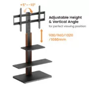 POWERTECH βάση τηλεόρασης δαπέδου PT-1422, 32-75", έως 40kg, με ράφια 8 POWERTECH βάση τηλεόρασης δαπέδου PT-1422, 32-75", έως 40kg, με ράφια 3