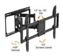 POWERTECH επιτοίχια βάση τηλεόρασης PT-1423, 37-90", 75kg, heavy duty, full motion 14 POWERTECH επιτοίχια βάση τηλεόρασης PT-1423, 37-90", 75kg, heavy duty, full motion 4