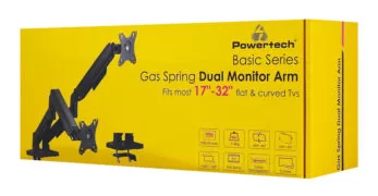 POWERTECH βάση γραφείου για 2x οθόνες PT-1425, 17-32", έως 9kg 8