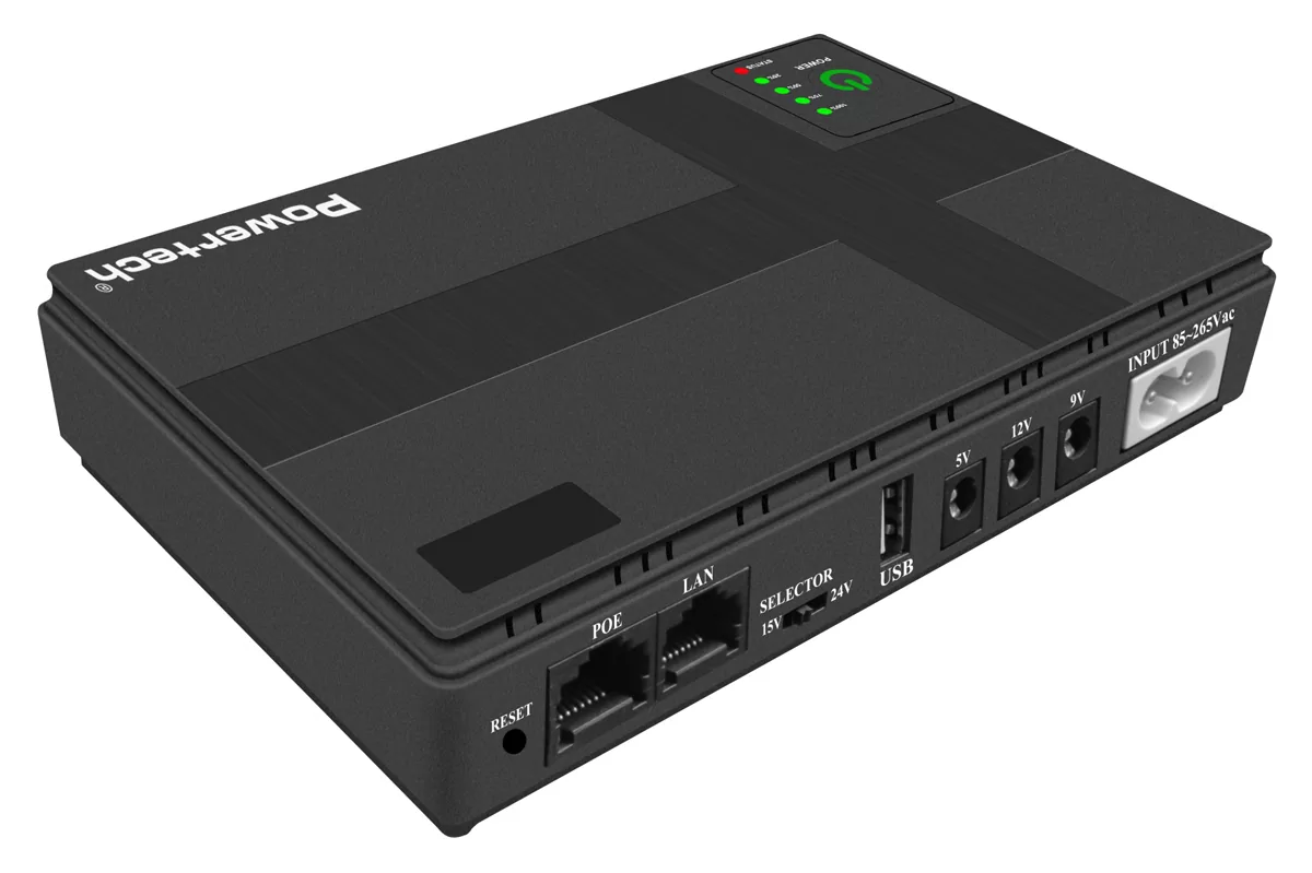 POWERTECH mini DC UPS PT-1434, 18W, 10400mAh, 3x DC, USB/LAN/POE, μαύρο 5 POWERTECH mini DC UPS PT-1434, 18W, 10400mAh, 3x DC, USB/LAN/POE, μαύρο - Image 3