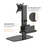 POWERTECH βάση γραφείου οθόνης PT-1449 με βάση mini PC, 17-32", έως 8kg 3
