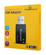 POWERTECH ασύρματος USB αντάπτορας δικτύου PT-1450, 1300Mbps dual band WiFi 7 POWERTECH ασύρματος USB αντάπτορας δικτύου PT-1450, 1300Mbps dual band WiFi 3