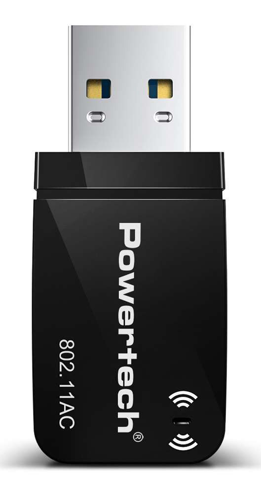 POWERTECH ασύρματος USB αντάπτορας δικτύου PT-1450, 1300Mbps dual band WiFi 3 POWERTECH ασύρματος USB αντάπτορας δικτύου PT-1450, 1300Mbps dual band WiFi
