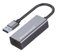 POWERTECH αντάπτορας δικτύου PT-1454, USB, 1000Mbps Ethernet, γκρι 1 POWERTECH αντάπτορας δικτύου PT-1454, USB, 1000Mbps Ethernet, γκρι