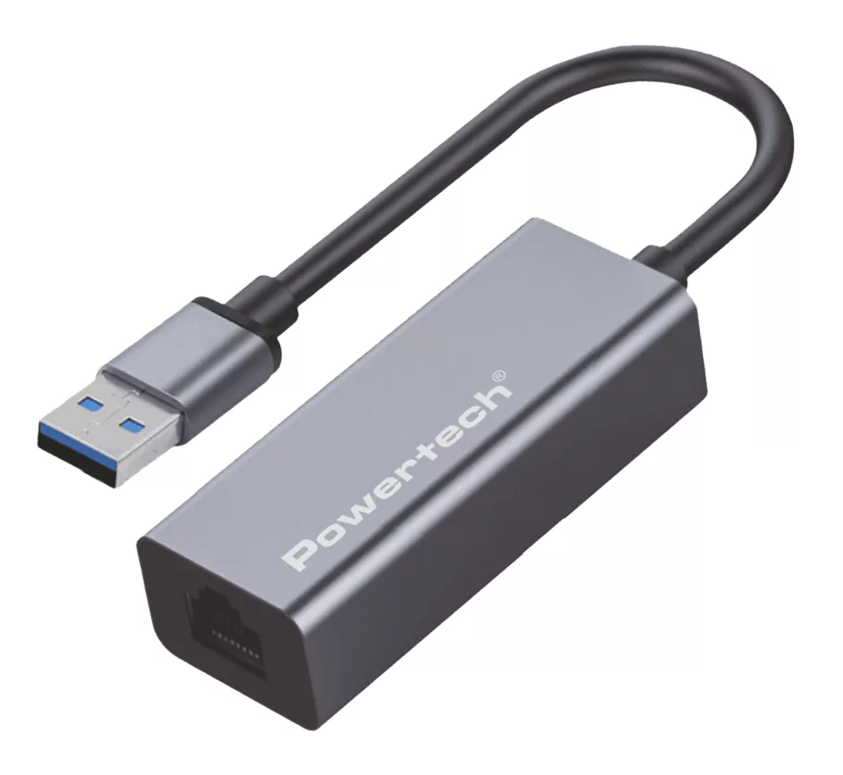 POWERTECH αντάπτορας δικτύου PT-1454, USB, 1000Mbps Ethernet, γκρι 3 POWERTECH αντάπτορας δικτύου PT-1454, USB, 1000Mbps Ethernet, γκρι