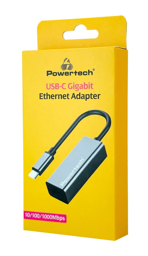 POWERTECH αντάπτορας δικτύου PT-1455, USB-C, 1000Mbps Ethernet, γκρι 4 POWERTECH αντάπτορας δικτύου PT-1455, USB-C, 1000Mbps Ethernet, γκρι - Image 2