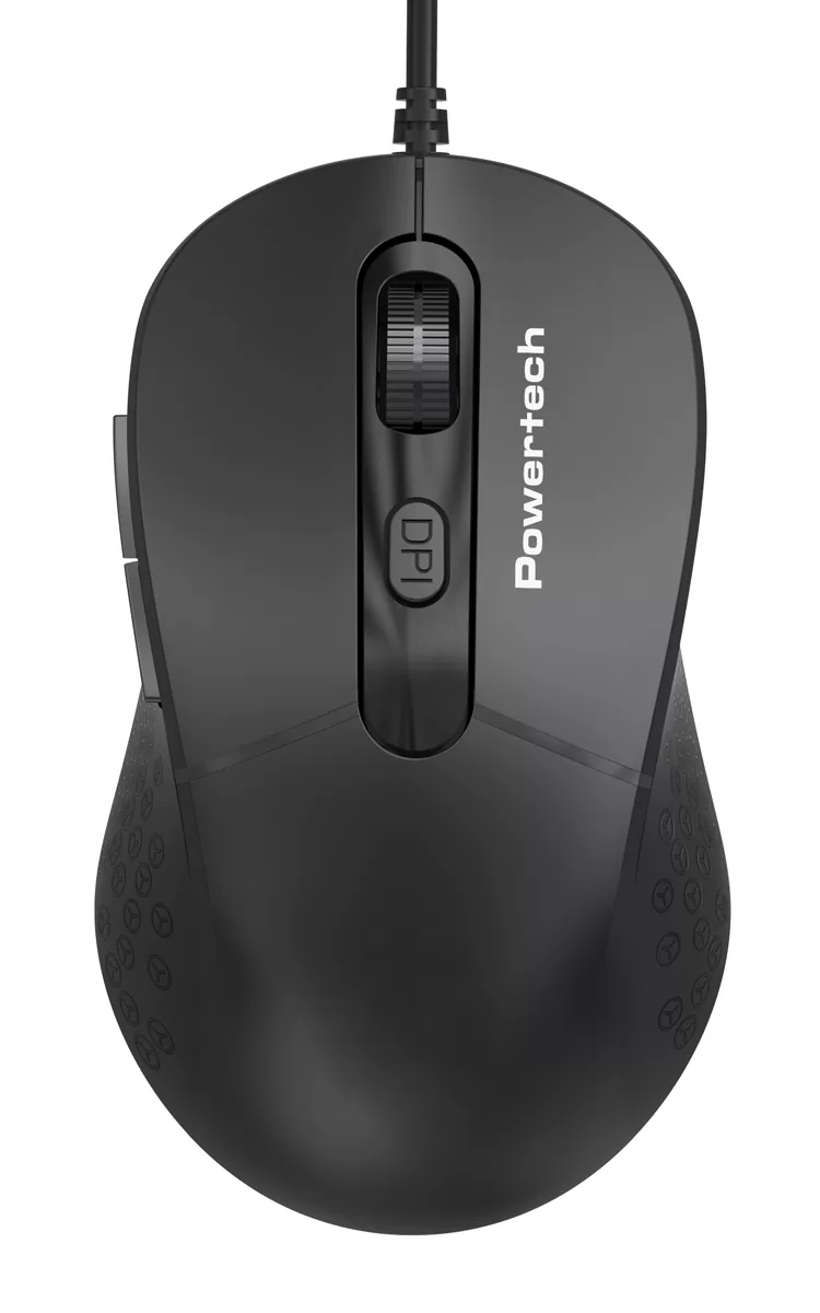 POWERTECH ενσύρματο ποντίκι PT-1467, οπτικό, έως 1600DPI, μαύρο 3 POWERTECH ενσύρματο ποντίκι PT-1467, οπτικό, έως 1600DPI, μαύρο