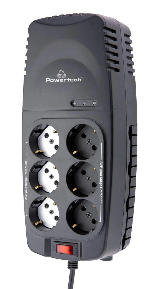 POWERTECH σταθεροποιητής ρεύματος PT-1496, 2000VA/1000W, 6x schuko 5 POWERTECH σταθεροποιητής ρεύματος PT-1496, 2000VA/1000W, 6x schuko - Image 3
