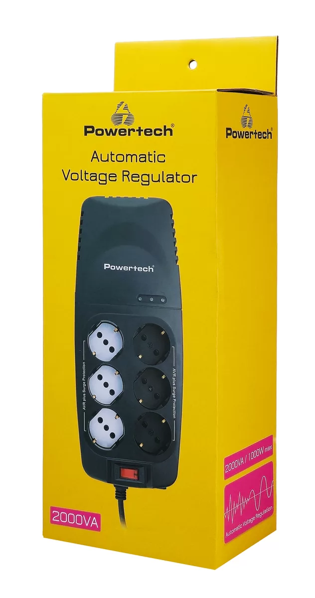 POWERTECH σταθεροποιητής ρεύματος PT-1496, 2000VA/1000W, 6x schuko 6 POWERTECH σταθεροποιητής ρεύματος PT-1496, 2000VA/1000W, 6x schuko - Image 4