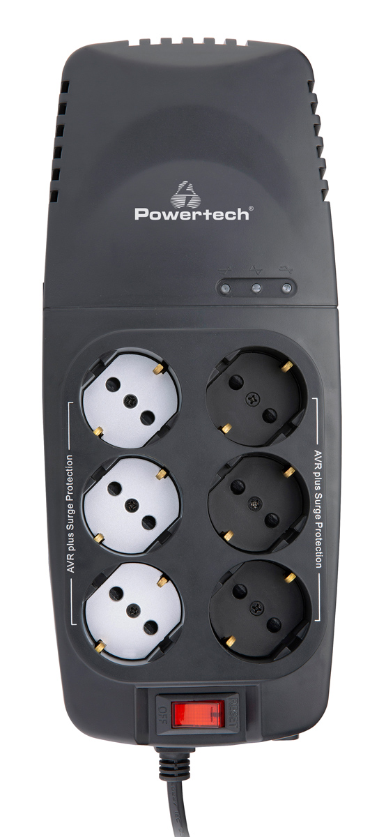 POWERTECH σταθεροποιητής ρεύματος PT-1496, 2000VA/1000W, 6x schuko 3 POWERTECH σταθεροποιητής ρεύματος PT-1496, 2000VA/1000W, 6x schuko