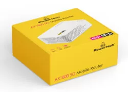 POWERTECH 5G mobile router PT-1511, WiFi 6, AX1800 dual band, 4000mAh 3
