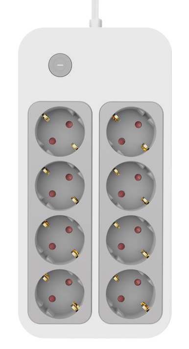 POWERTECH πολύπριζο ασφαλείας PT-1534, 8 θέσεων, 16A, 1.5m, λευκό 6 POWERTECH πολύπριζο ασφαλείας PT-1534, 8 θέσεων, 16A, 1.5m, λευκό - Image 4