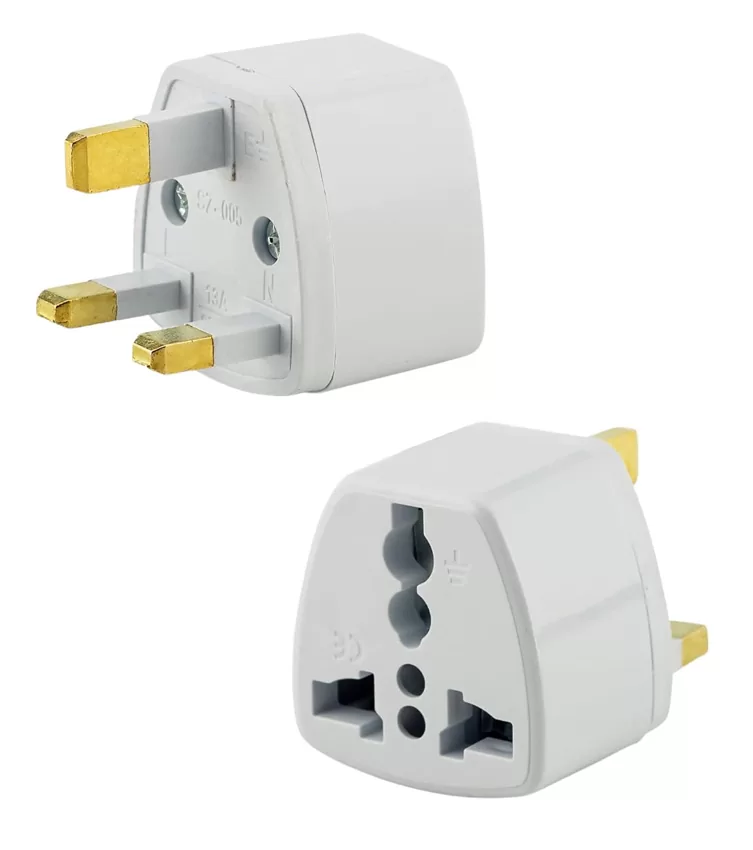 POWERTECH αντάπτορας ρεύματος PT-1545, UK/Universal, ατσάλι, λευκός 3 POWERTECH αντάπτορας ρεύματος PT-1545, UK/Universal, ατσάλι, λευκός