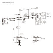 POWERTECH βάση γραφείου για 2x οθόνες PT-1552, 17-32", έως 10kg 16 POWERTECH βάση γραφείου για 2x οθόνες PT-1552, 17-32", έως 10kg 7