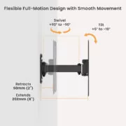 POWERTECH επιτοίχια βάση τηλεόρασης PT-1555, 23-43", έως 30kg, full motion 11 POWERTECH επιτοίχια βάση τηλεόρασης PT-1555, 23-43", έως 30kg, full motion 3