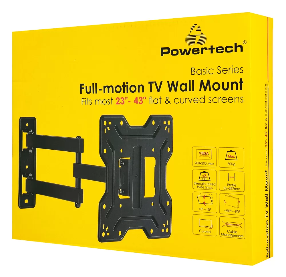 POWERTECH επιτοίχια βάση τηλεόρασης PT-1556, 23-43", έως 30kg, full motion 8 POWERTECH επιτοίχια βάση τηλεόρασης PT-1556, 23-43", έως 30kg, full motion - Image 6