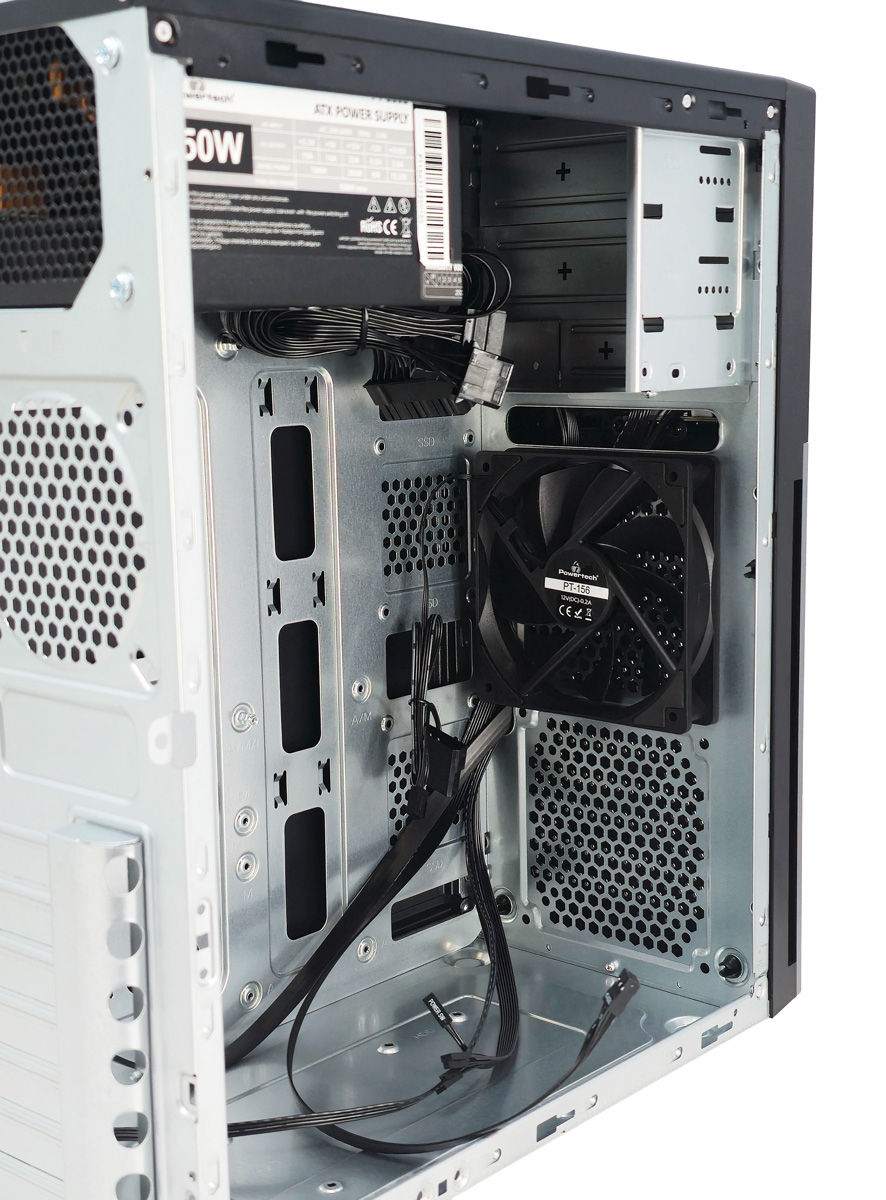 POWERTECH PC Case PT-1563 με 550W PSU, ATX Midi, 376.6x175x408.5mm, μαύρο 5 POWERTECH PC Case PT-1563 με 550W PSU, ATX Midi, 376.6x175x408.5mm, μαύρο - Image 3