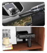 POWERTECH 2 σε 1 σκουπάκι χειρός & air duster PT-1576, 50W, 3600mAh, μαύρο 2
