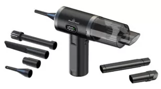 POWERTECH 2 σε 1 σκουπάκι χειρός & air duster PT-1576, 50W, 3600mAh, μαύρο 1 POWERTECH 2 σε 1 σκουπάκι χειρός & air duster PT-1576, 50W, 3600mAh, μαύρο