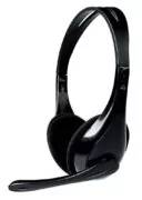 POWERTECH Headphones με μικρόφωνο PT-734 105dB, 40mm, 3.5mm, 1.8m, μαύρο 1
