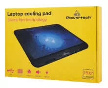 POWERTECH Βάση & ψύξη laptop PT-740 έως 15.6", 125mm fan, LED, μαύρο 6 POWERTECH Βάση & ψύξη laptop PT-740 έως 15.6", 125mm fan, LED, μαύρο 2