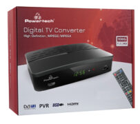 POWERTECH ψηφιακός δέκτης PT-779, MPEG4, DVB-T2, H.265, RJ45 4