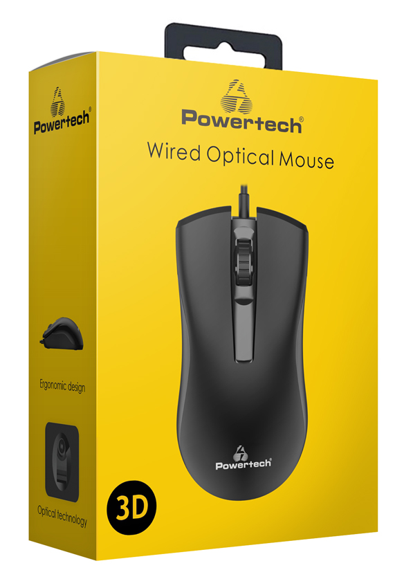 POWERTECH ενσύρματο ποντίκι PT-808, οπτικό, 1000DPI, μαύρο 5 POWERTECH ενσύρματο ποντίκι PT-808, οπτικό, 1000DPI, μαύρο - Image 3
