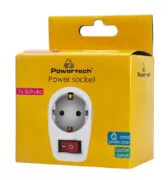 POWERTECH αντάπτορας ρεύματος PT-811, 1x schuko, 16A, λευκός 5 POWERTECH αντάπτορας ρεύματος PT-811, 1x schuko, 16A, λευκός 2