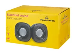 POWERTECH ηχεία Essential sound PT-844, 2x 3W, 3.5mm, μαύρα 4