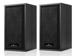 POWERTECH ηχεία Premium sound PT-845 από ξύλο, 2x 3W, 3.5mm, μαύρα 1