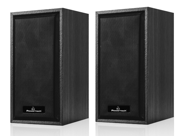 POWERTECH ηχεία Premium sound PT-845 από ξύλο, 2x 3W, 3.5mm, μαύρα 3 POWERTECH ηχεία Premium sound PT-845 από ξύλο, 2x 3W, 3.5mm, μαύρα