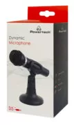POWERTECH μικρόφωνο PT-859, με βάση, δυναμικό, 3.5mm, μαύρο 6