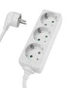 POWERTECH πολύπριζο PT-868, 3x schuko, 16A, 1.5m, λευκό 1 POWERTECH πολύπριζο PT-868, 3x schuko, 16A, 1.5m, λευκό